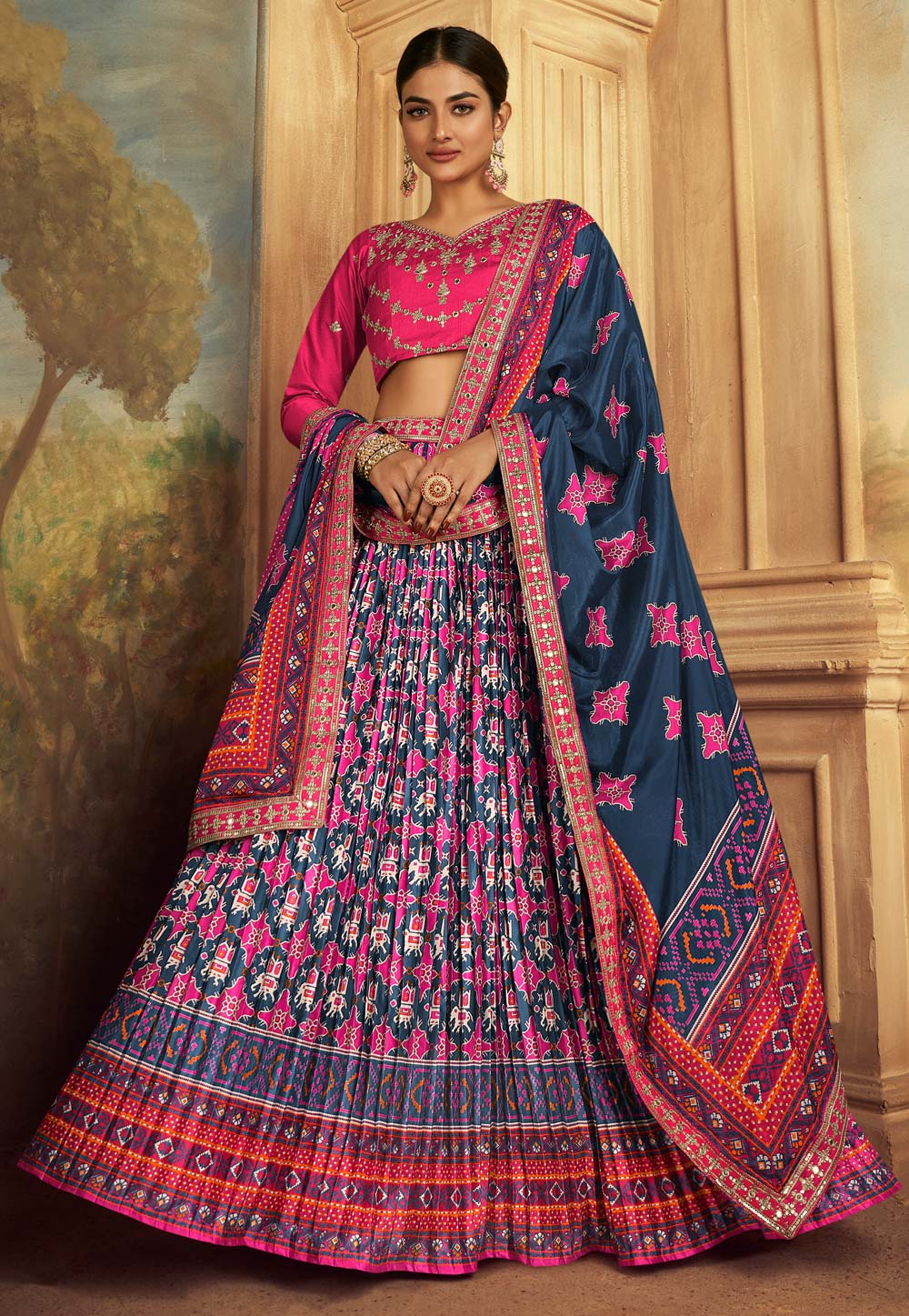Pink Silk Lehenga Choli 283681