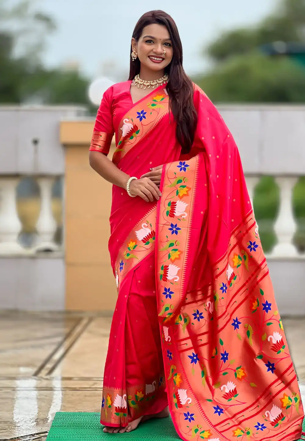 Pink Silk Paithani Saree 317703