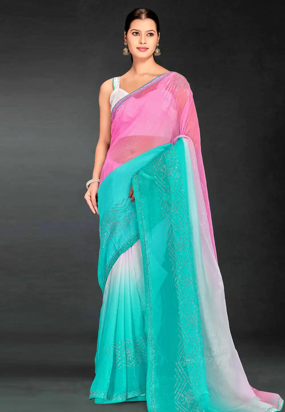 Pink Silk Saree With Blouse 313065