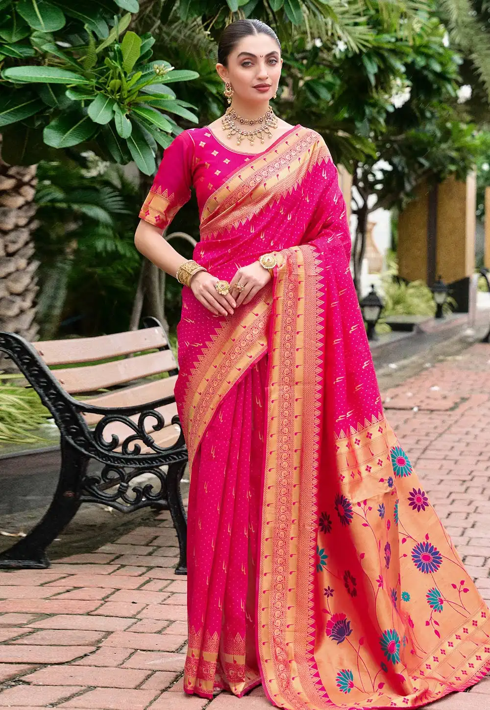 Pink Silk Saree With Blouse 316161