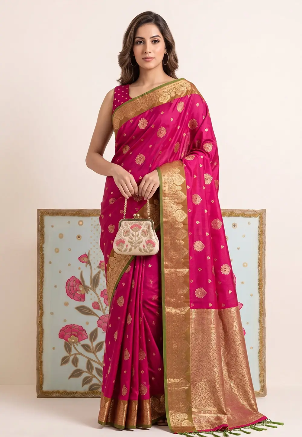 Pink Silk Saree With Blouse 336322