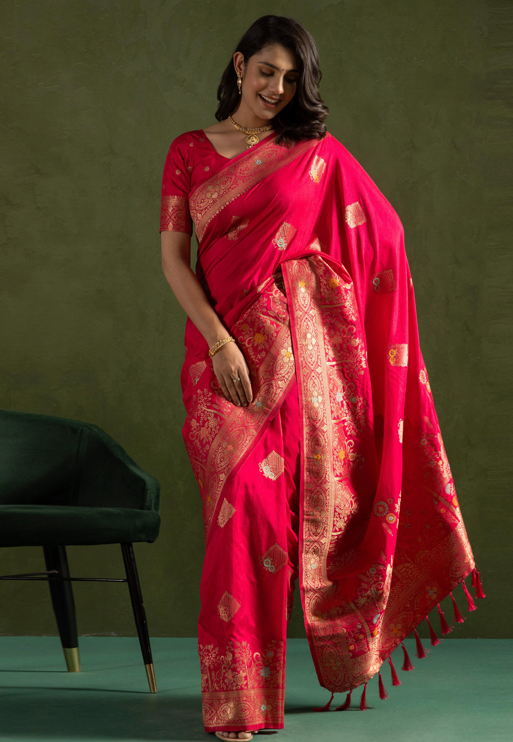 Pink Silk Saree With Blouse 311285