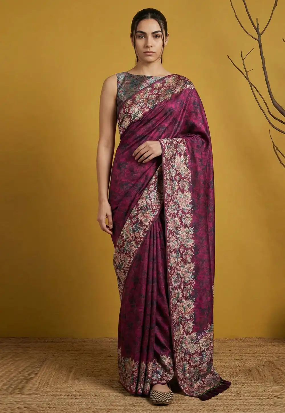 Purple Silk Saree With Blouse 326734