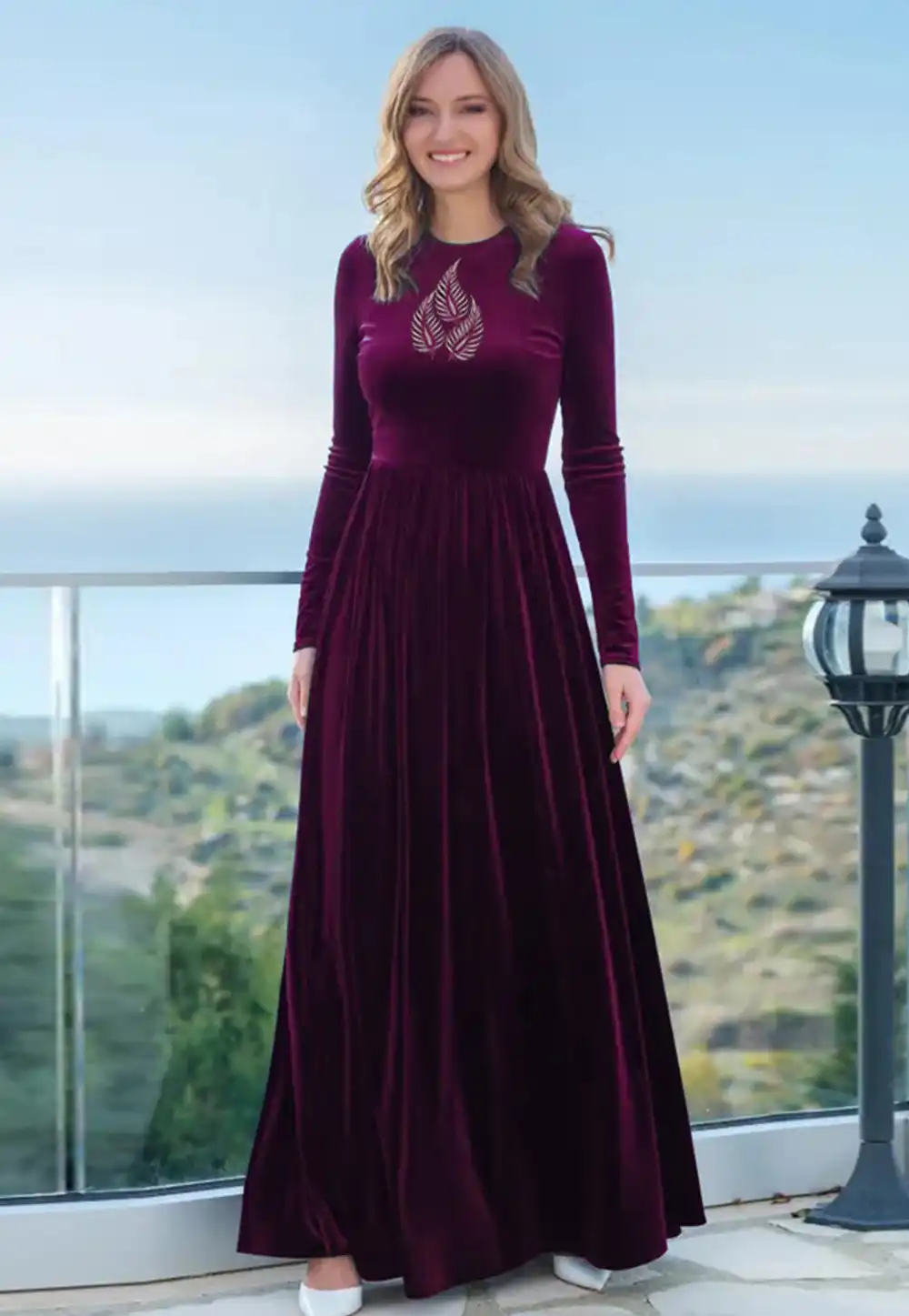 Purple Velvet Gown 306852