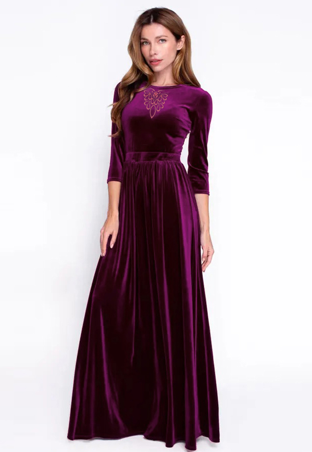 Purple Velvet Gown 306862