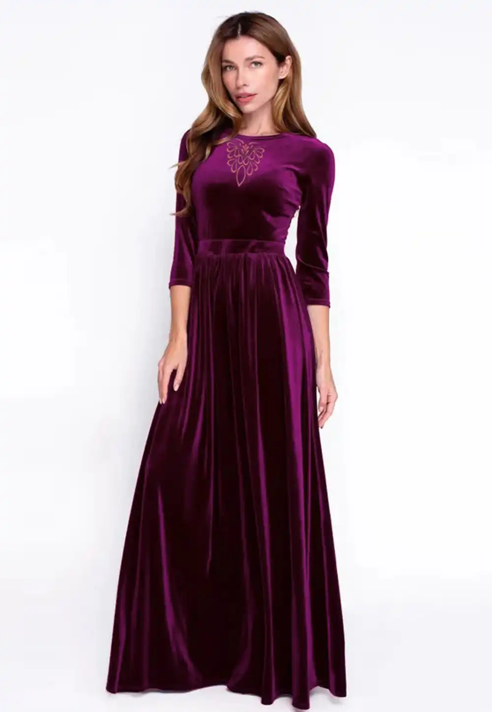 Purple Velvet Gown 306862