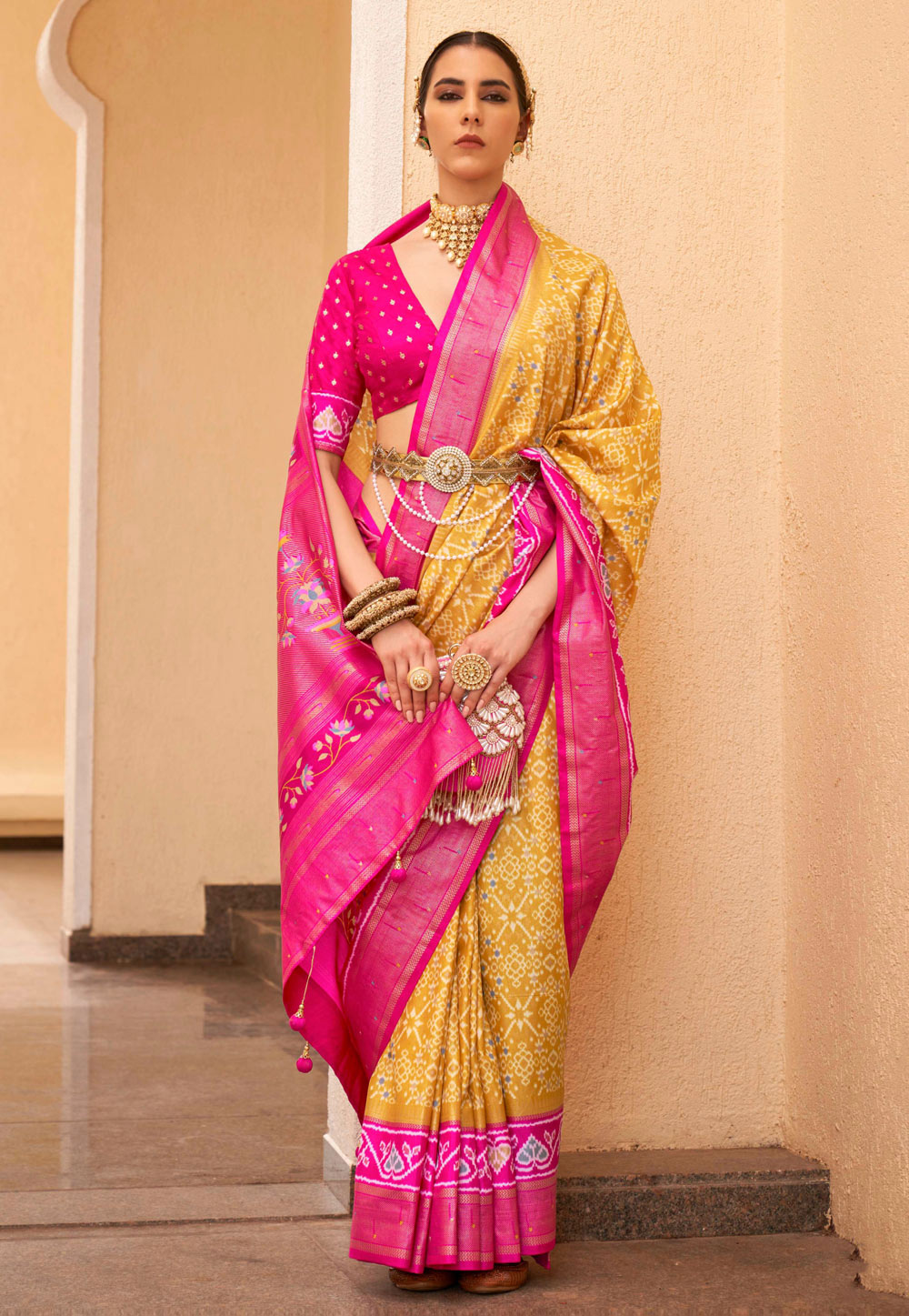 Yellow Silk Saree With Blouse 276643