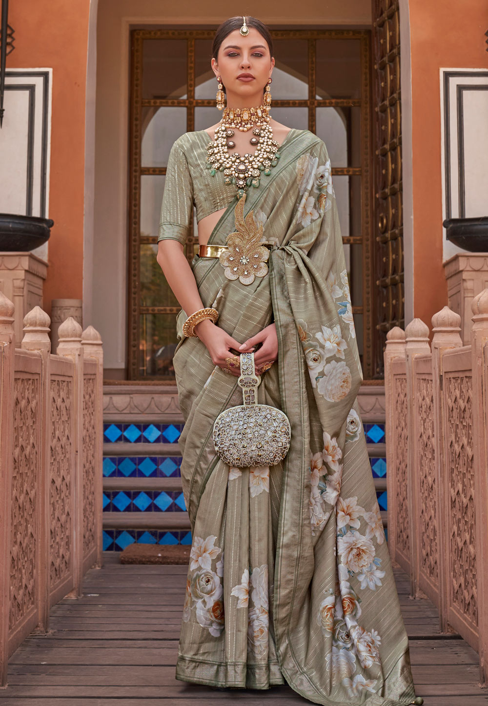 Brown Silk Saree With Blouse 274791