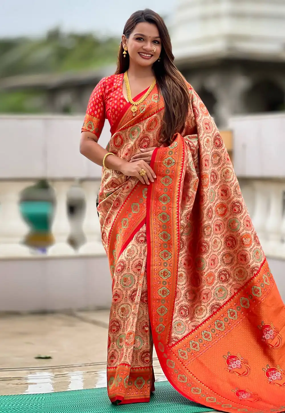 Red Kanjivaram Silk Saree With Blouse 315355