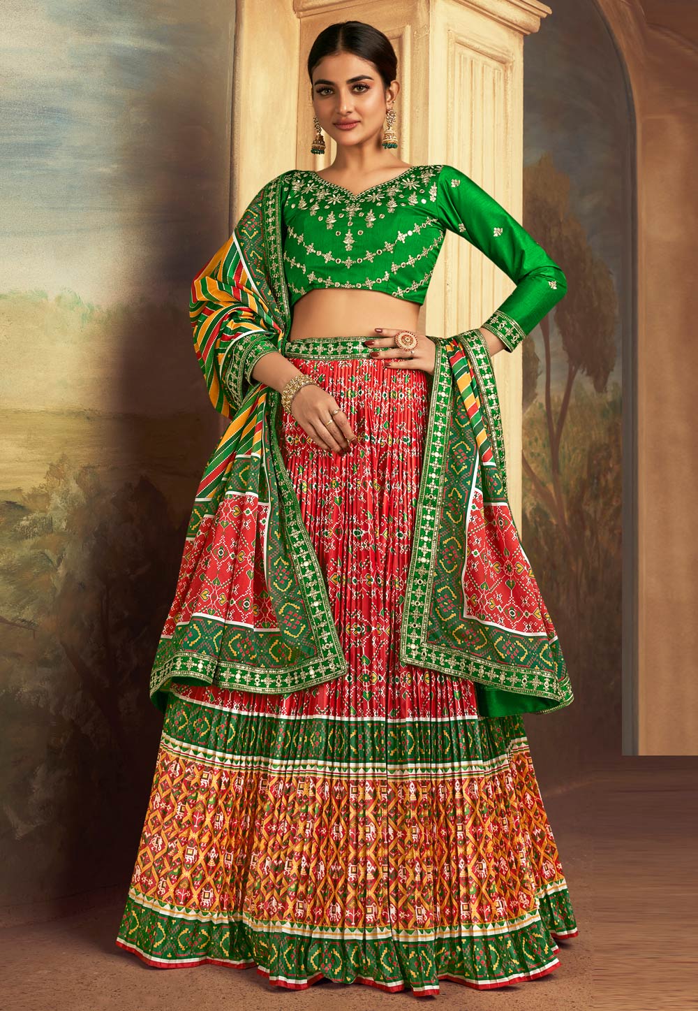 Red Silk Lehenga Choli 283677