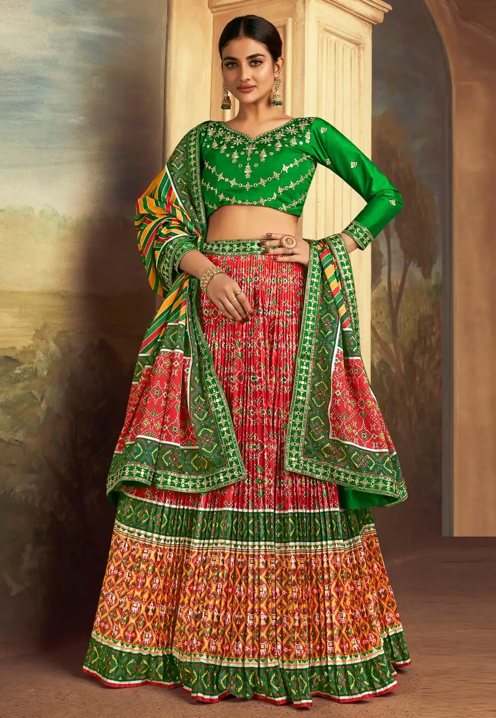 Red Silk Lehenga Choli 283677
