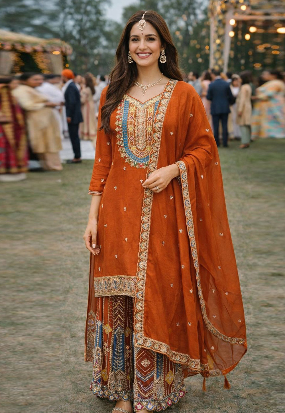 Rust Chinon Palazzo Suit 326564