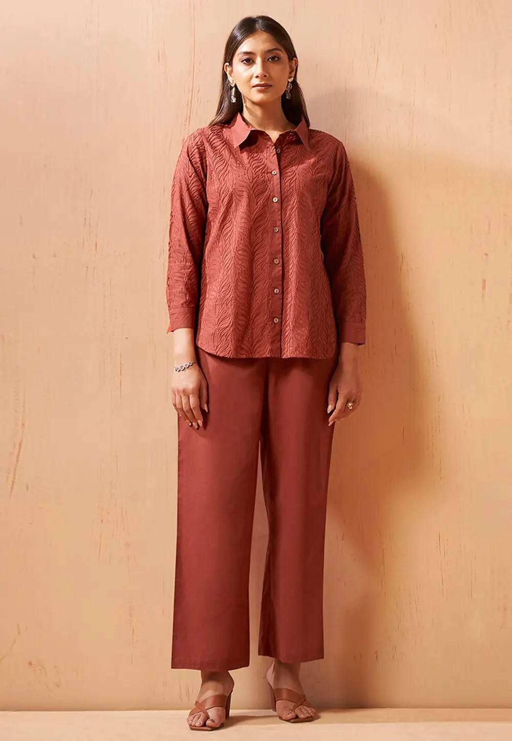 Rust Cotton Co-Ords Set 334164