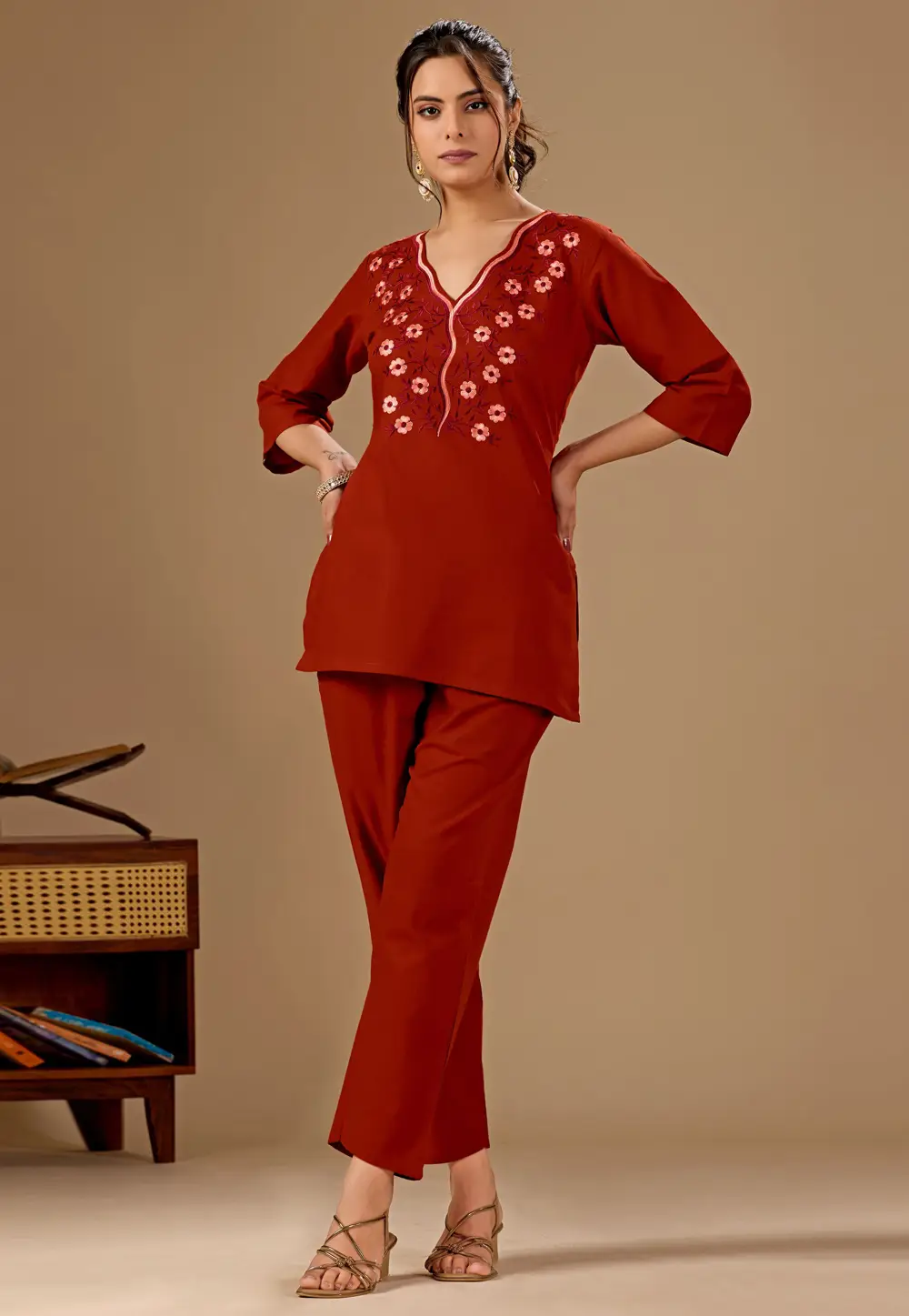 Rust Cotton Co-Ords Set 331297