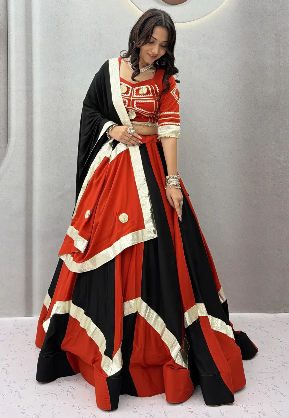 Rust Cotton Navratri Chaniya Choli 333833
