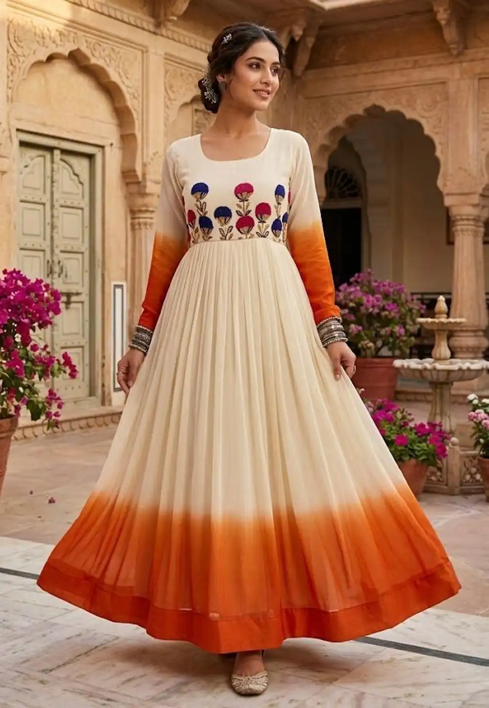 Rust Georgette Gown 330288