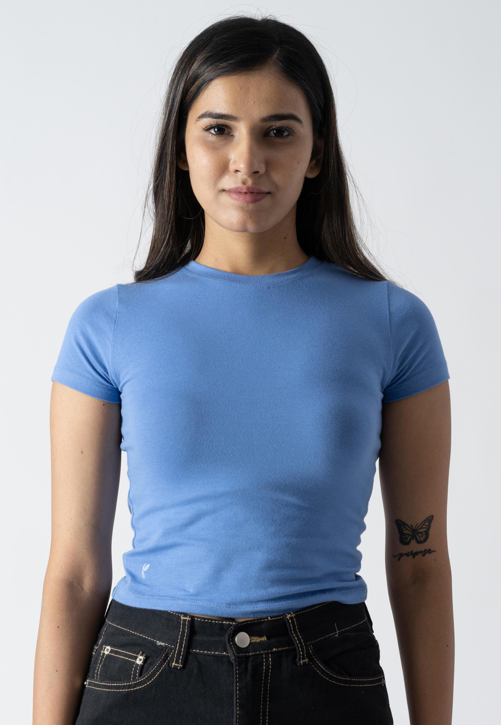 Sky Blue Cotton Top 313284