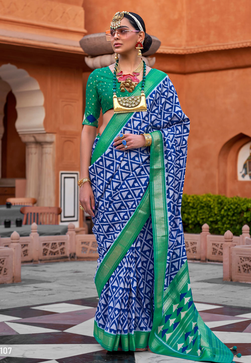 Blue Soft Silk Saree With Blouse 260087