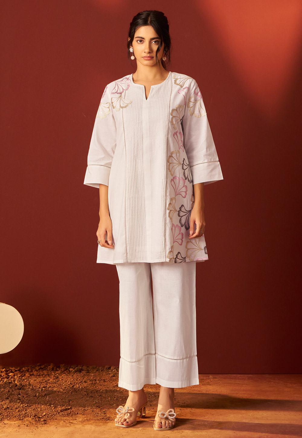 White Cotton Co-Ords Set 322693