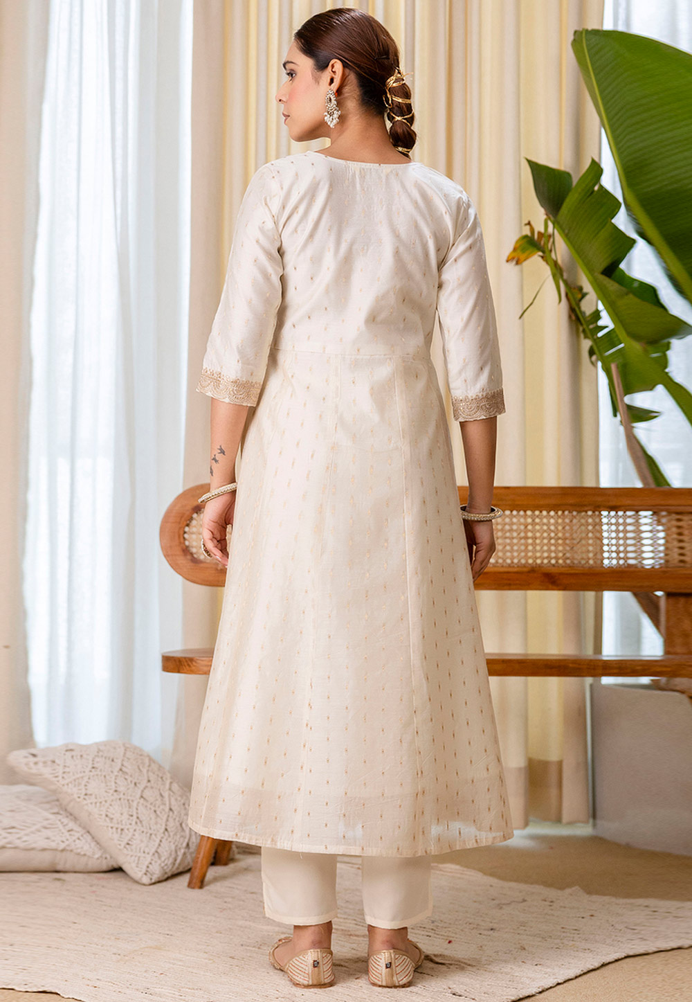 white silk dress pakistani White Dove