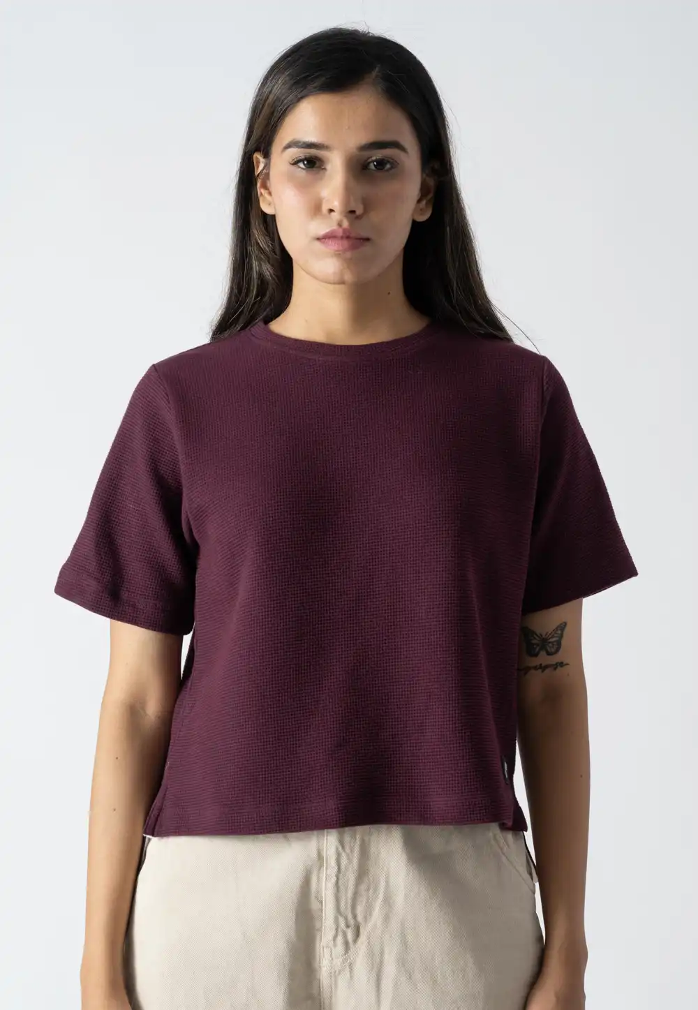 Wine Cotton Top 313268