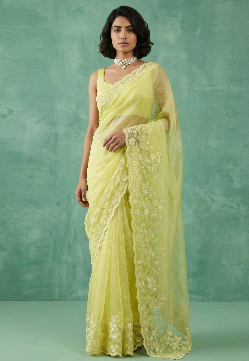 Yellow Silk Saree With Blouse 329015