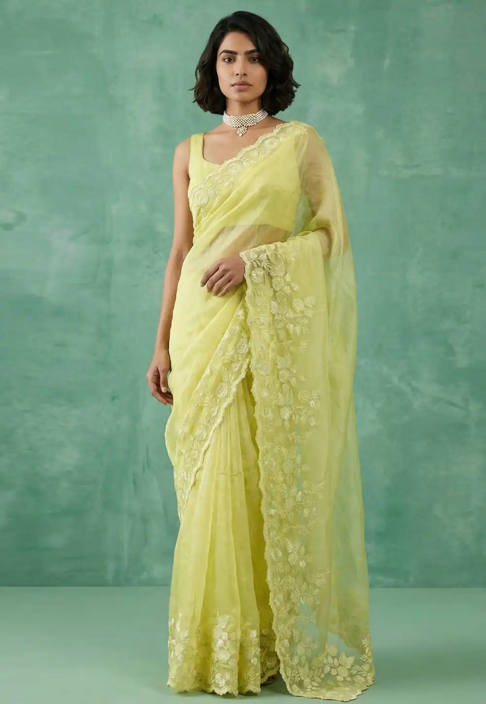 Yellow Silk Saree With Blouse 329015