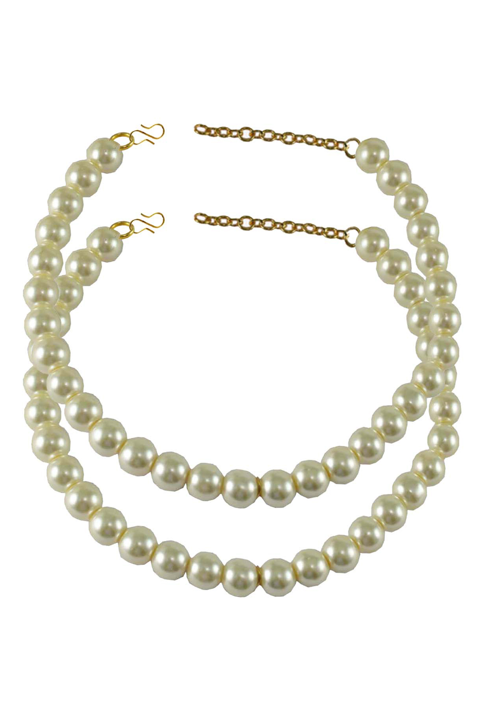 White Brass Gold Plated Anklets 171265