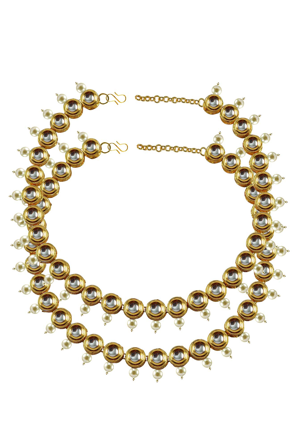 White Brass Gold Plated Anklets 171390