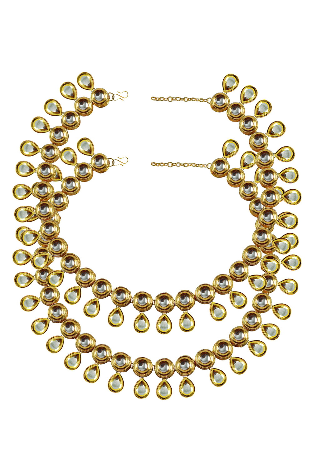 White Brass Gold Plated Anklets 171399