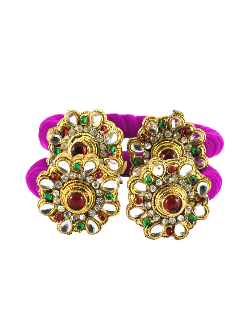 Magenta Brass Kada 108038