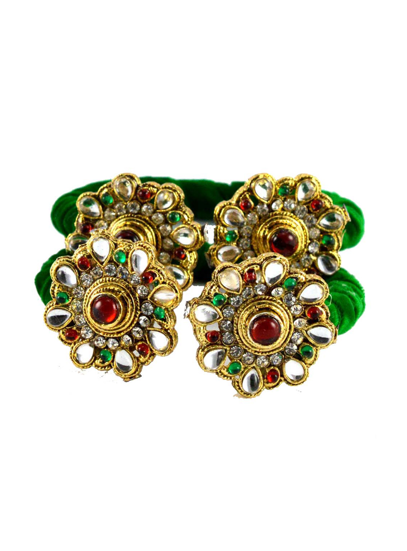 Green Brass Kada 108061