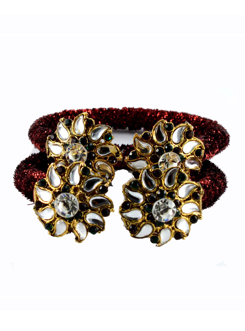 Maroon Brass Kada 108069