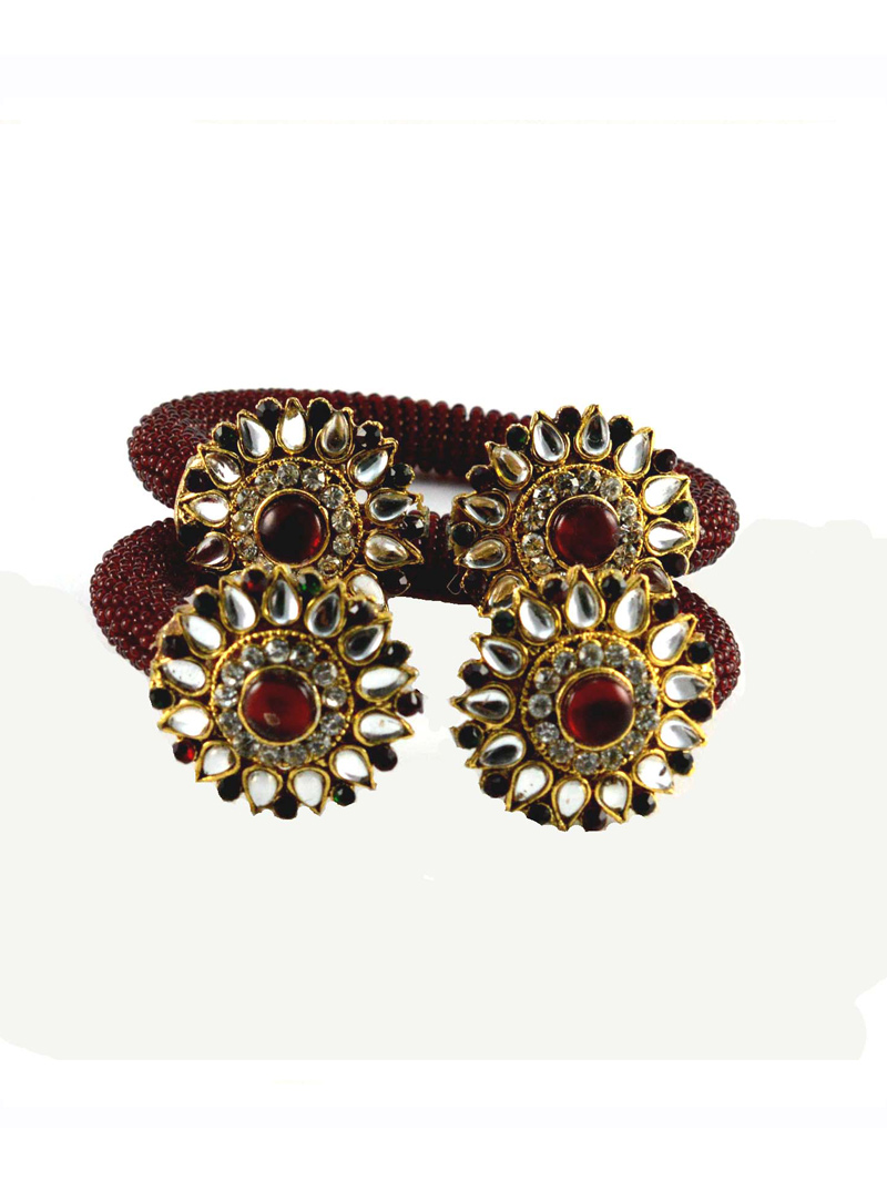 Maroon Brass Kada 108093