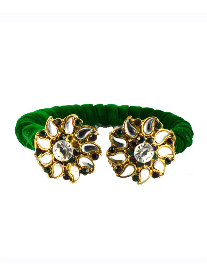 Green Brass Kada 108104
