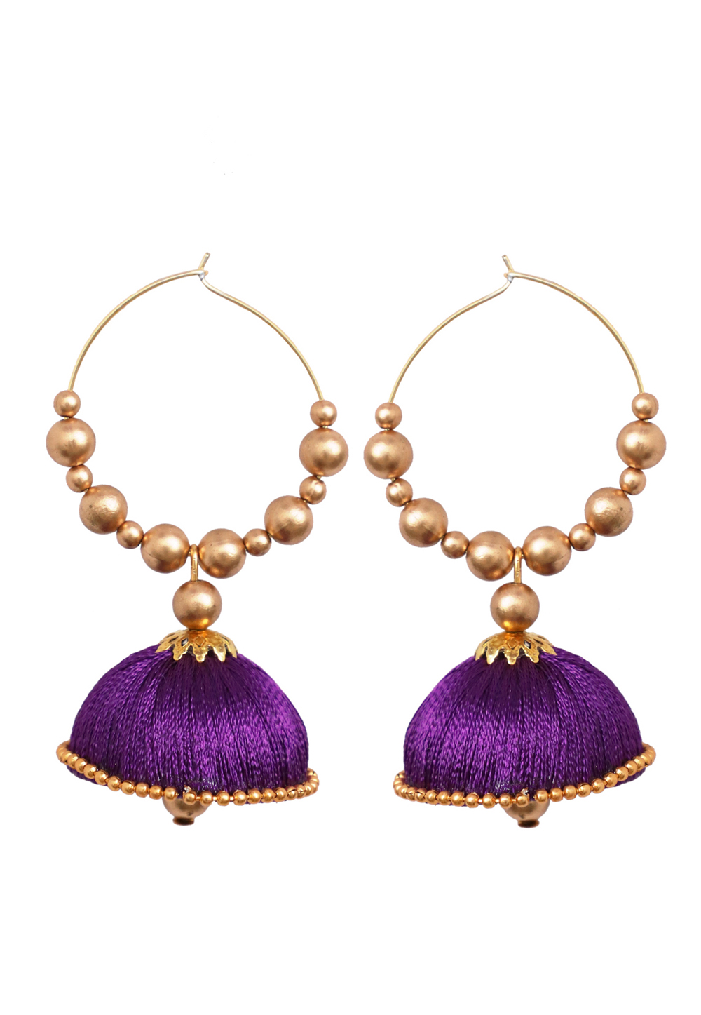 Purple Thread Earrings 169149