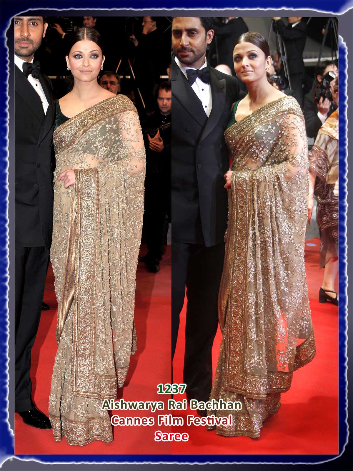 Aishwarya rai clearance party wear saree