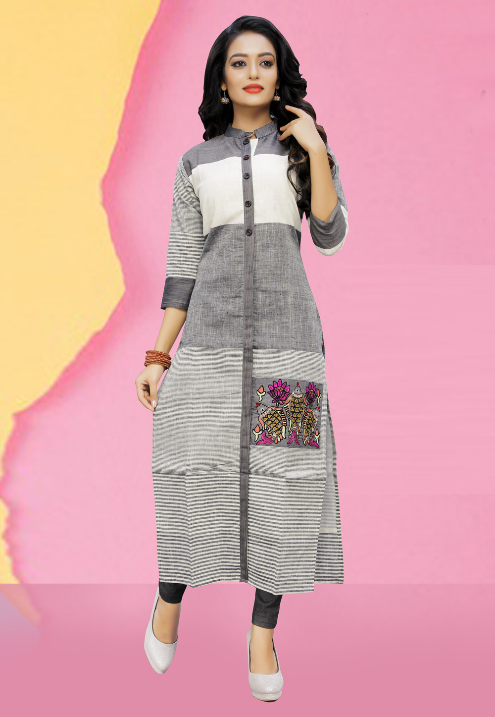 Buy Womens Cotton Mill Print Readymade Kurti Online In India At Discounted  Prices