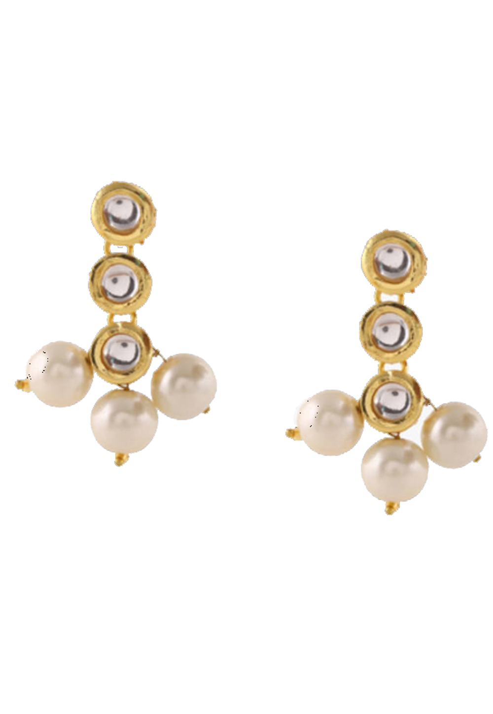 White Brass Earrings 184218