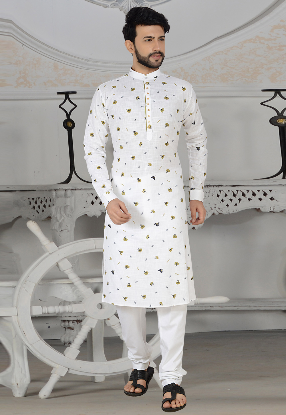 Linen kurta 2025 pajama for wedding