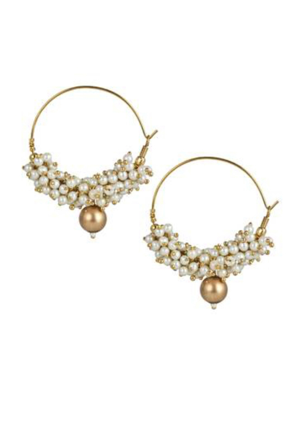 Golden Brass Earrings 184223