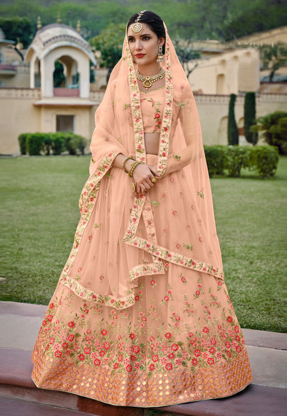 Buy Peach Pink Designer Lehenga Choli for Women Party Wear, Bollywood  Lengha Indian Wedding Wear Custom Bustier Bridesmaids Special Collection  Online in India - Etsy