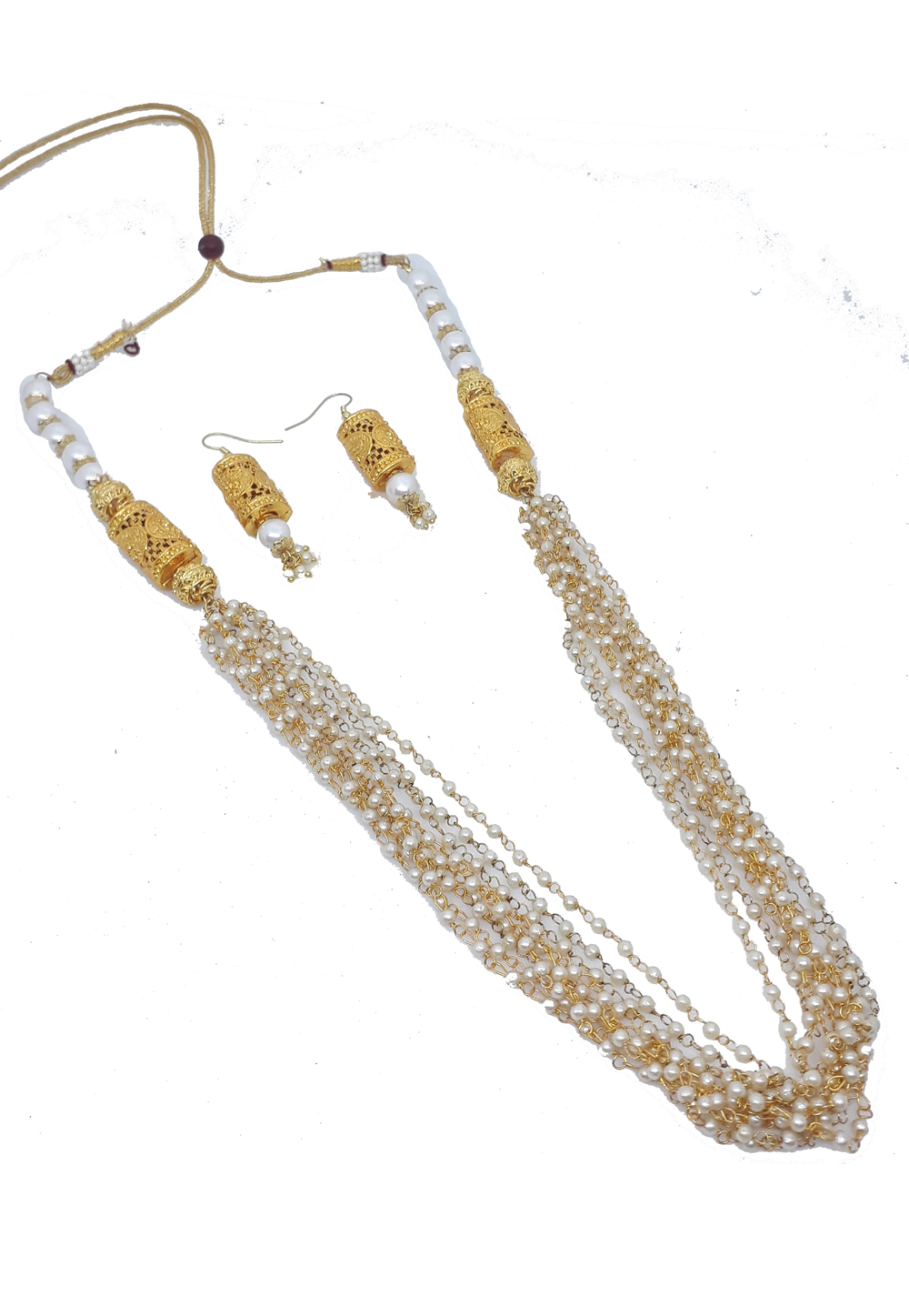 White Alloy Austrian Diamonds Necklace With Earrings 187659