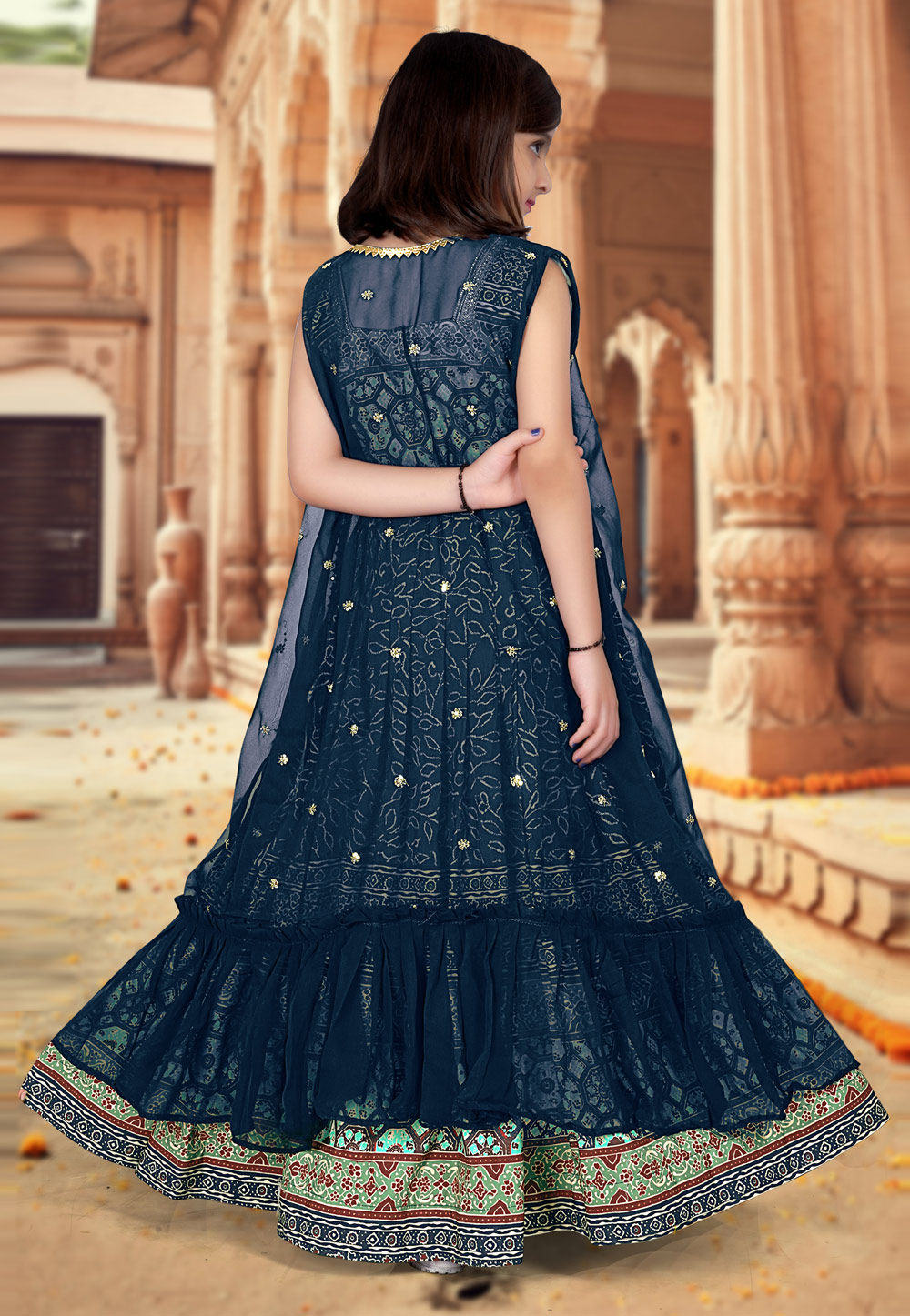 Party Wear Indian Girls & Baby Lehenga Choli, Size: 1-12 Years at Rs  900/piece in Meerut