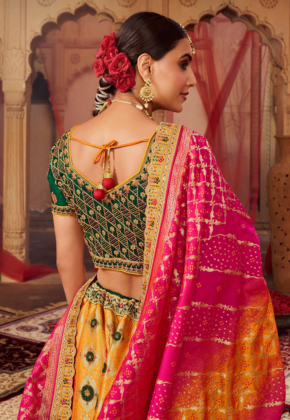 Latest) Designer Banarasi Saree Blouse Design For Wedding