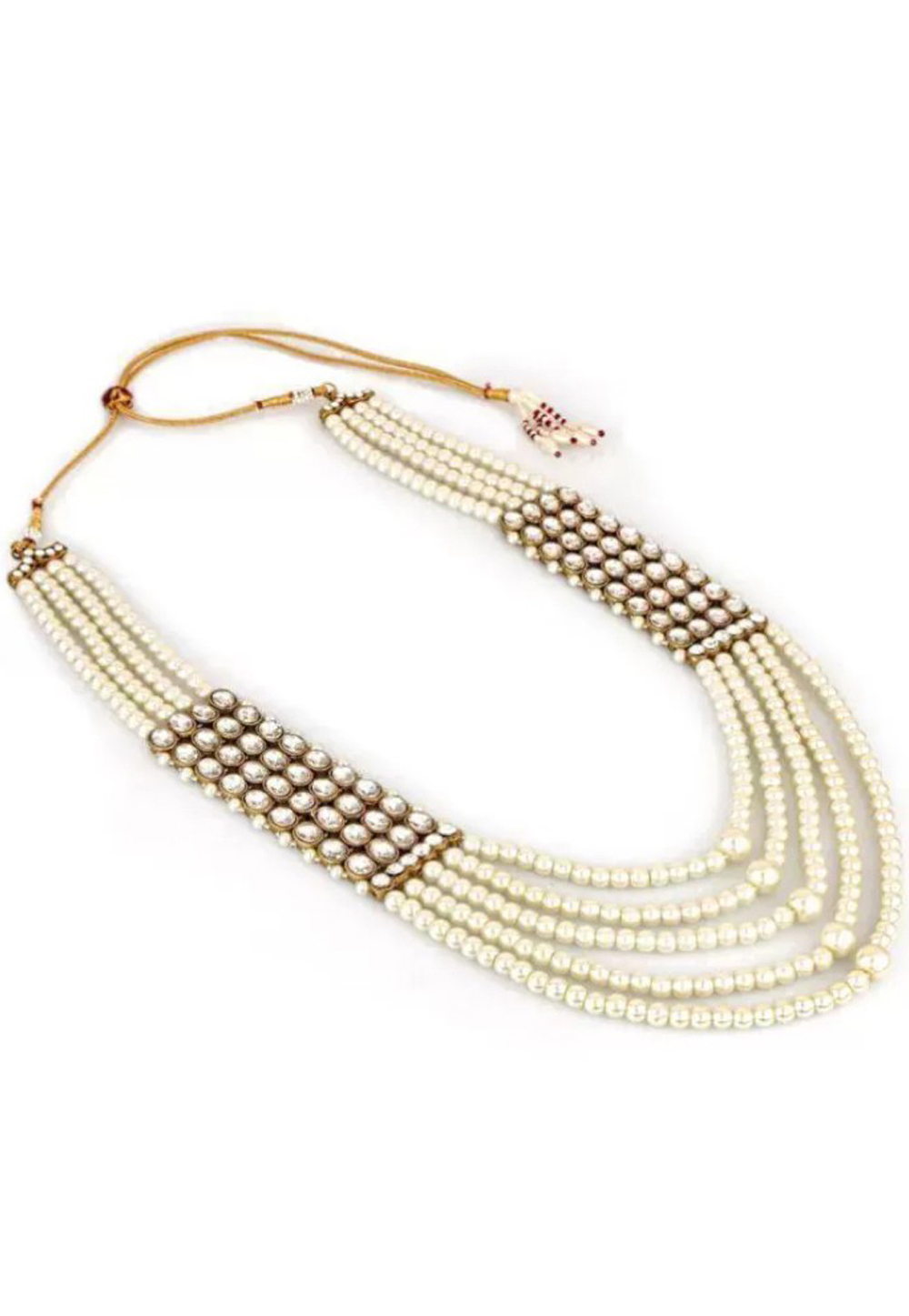 White Alloy Austrian Diamond Necklace Set Earrings 191680
