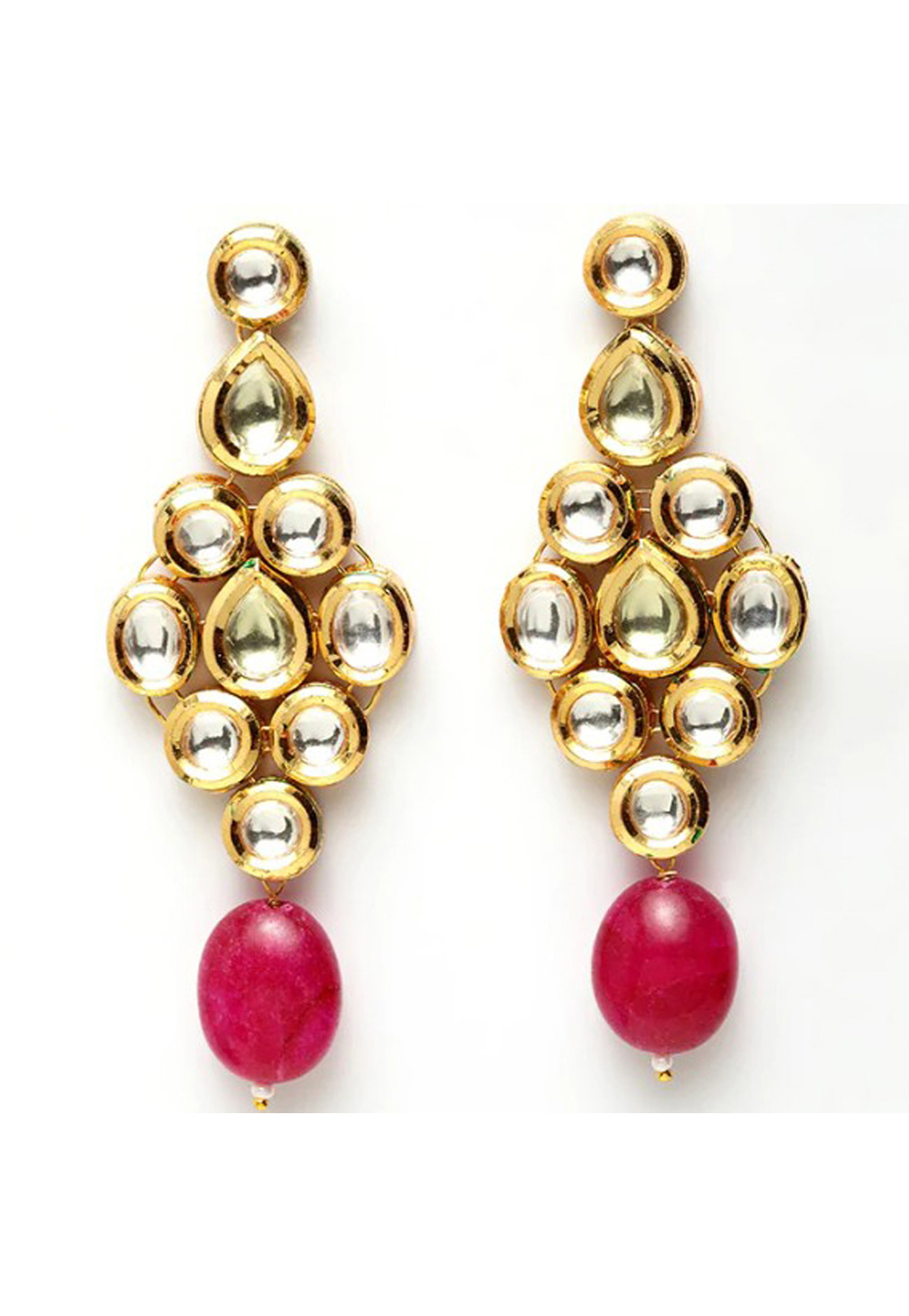 Red Brass Earrings 201093