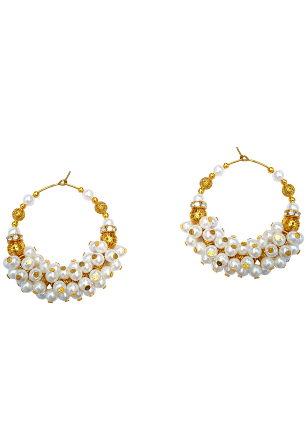 White Brass Earrings 201103