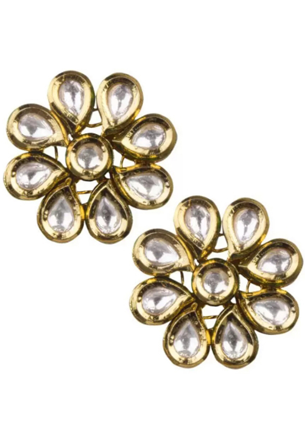 White Brass Earrings 201106