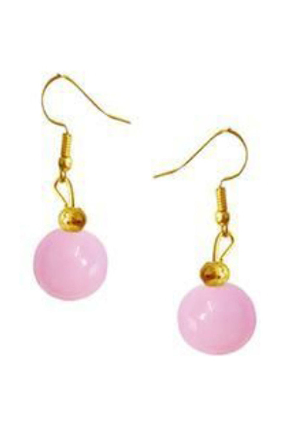 Pink Brass Earrings 201107